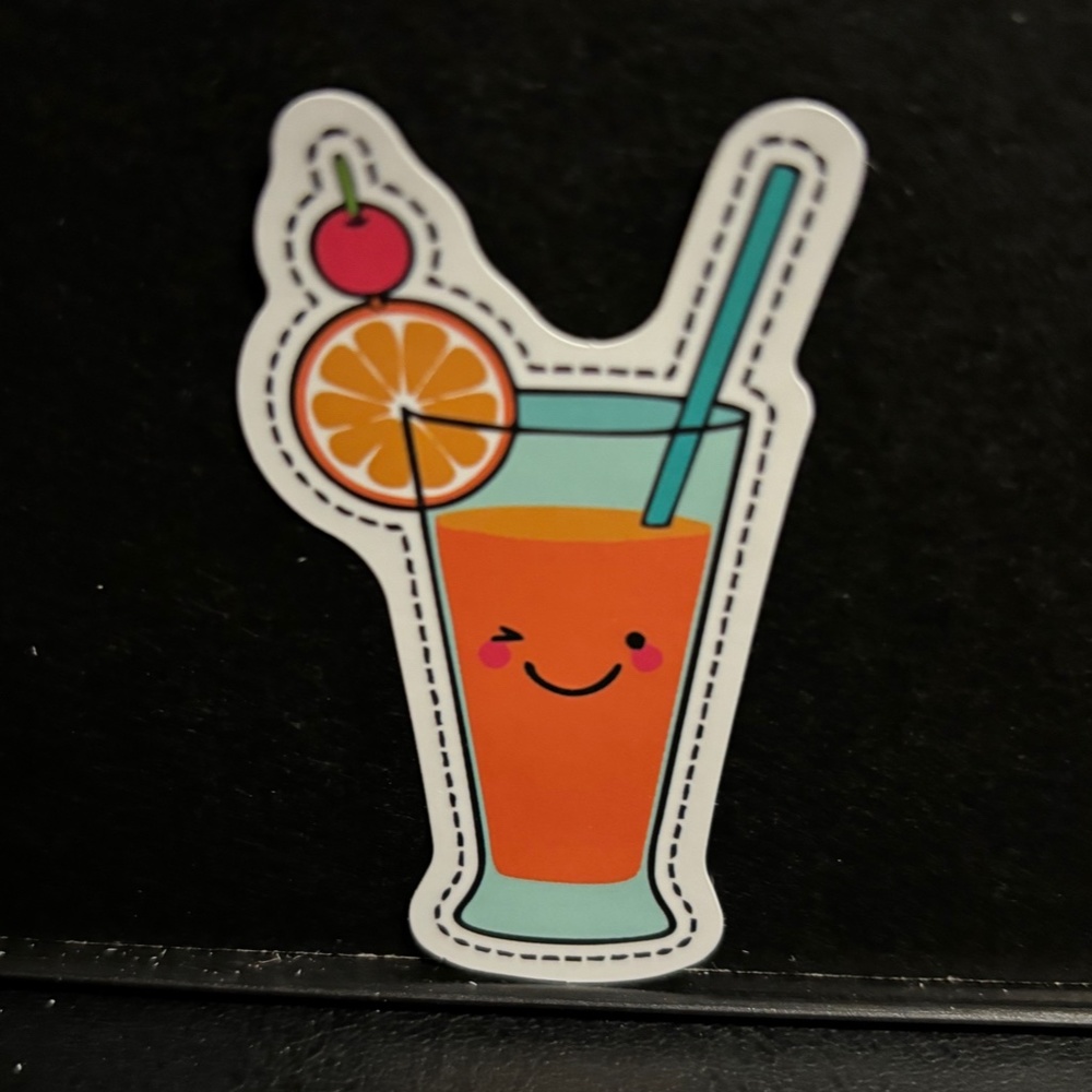 CUTE COCKTAIL DRINK STICKER